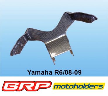 Yamaha YZF 600 R6 2008 bis 2016 Verkleidungshalter Carbon Racing für Serieninstrumente  fairing holder carbon