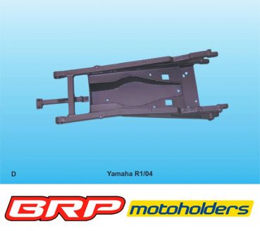 Yamaha YZF 1000 R1 2004 bis 2006 RN12 Motoholders Alu Heckrahmen mit Alu Platte rear frame Rahmenheck