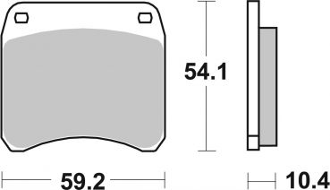 Bremsbelag SBS 523HF Street Ceramic