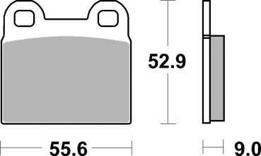 Bremsbelag SBS 527HF Street Ceramic