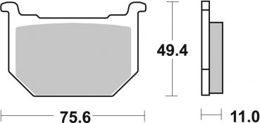 Bremsbelag SBS 533HF Street Ceramic