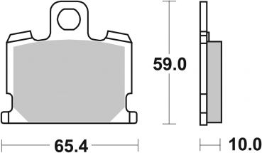 Bremsbelag SBS 547HF Street Ceramic