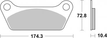Preview: Bremsbelag SBS 553H HF Street High Power Ceramic