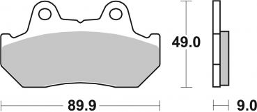 Bremsbelag SBS 572LS Street Sintermetall