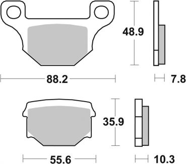 Bremsbelag SBS 585HF Street Ceramic