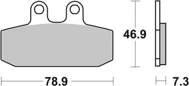 Bremsbelag SBS 588HF Street Ceramic