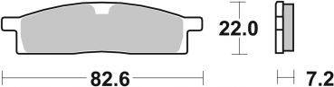 Bremsbelag SBS 589HF Street Ceramic