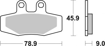 Bremsbelag SBS 621HF Street Ceramic