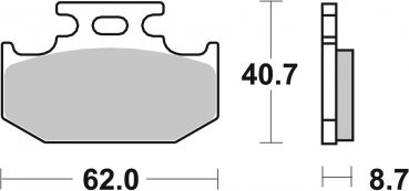 Bremsbelag SBS 632HF Street Ceramic