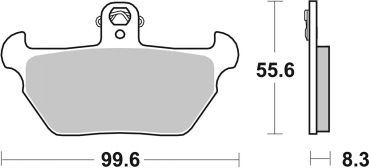 Bremsbelag SBS 644HS Streetexcel Sintermetall