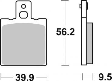 Bremsbelag SBS 646HF Street Ceramic