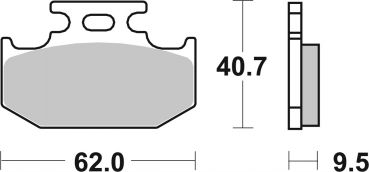 Bremsbelag SBS 648HF Street Ceramic