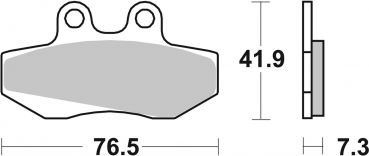 Bremsbelag SBS 652HF Street Ceramic