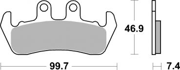 Bremsbelag SBS 653HF Street Ceramic