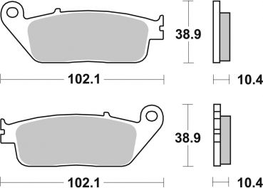 Bremsbelag SBS 654HF Street Ceramic