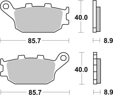 Bremsbelag SBS 657HF Street Ceramic