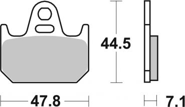 Bremsbelag SBS 659HF Street Ceramic