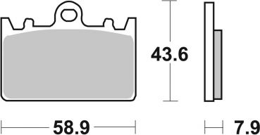 Bremsbelag SBS 666HS Streetexcel Sintermetall