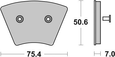 Bremsbelag SBS 679HF Street High Power Ceramic