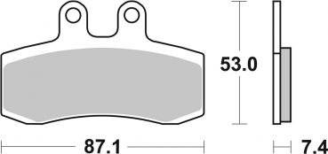 Bremsbelag SBS 681HF Street Ceramic