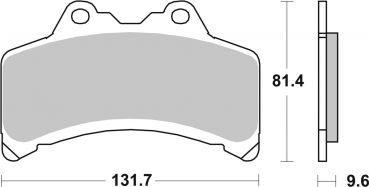 Bremsbelag SBS 682HF Street Ceramic