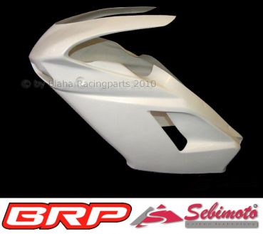 Ducati 848-1098-1198 Sebimoto Rennverkleidung 2 teilig mit großen Lufteinlässen + Höcker offen Fairing 2 parts with great air inlets + tailsection open