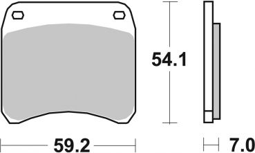 Bremsbelag SBS 698HF Street Ceramic