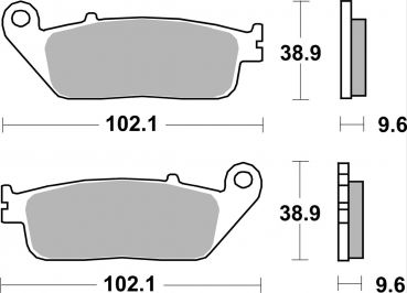 Bremsbelag SBS 700HF Street Ceramic