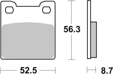 Bremsbelag SBS 701HF Street Ceramic