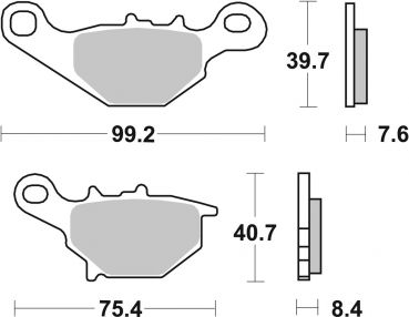 Bremsbelag SBS 702HF Street Ceramic