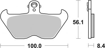 Bremsbelag SBS 703HF Street Ceramic