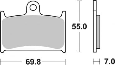 Bremsbelag SBS 714HF Street Ceramic