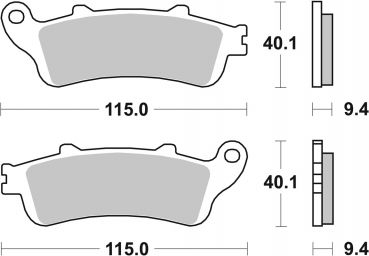Bremsbelag SBS 722HF Street Ceramic