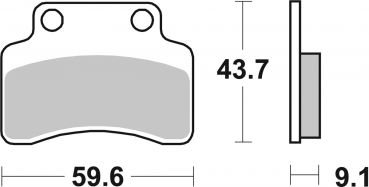 Bremsbelag SBS 723HF Street Ceramic