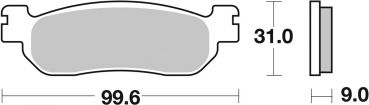 Bremsbelag SBS 728LS Street Sintermetall