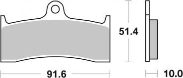 Racing Bremsbelag SBS 729 DC Dual Carbon