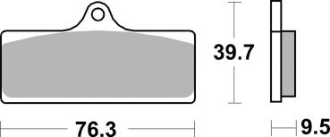 Racing Bremsbelag SBS 785 DS-1 Dual Sinter giftiger Biss