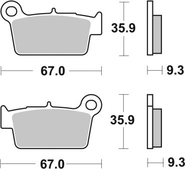 Bremsbelag SBS 790HF Street Ceramic
