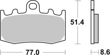 Racing Bremsbelag SBS 796 RS Sintermetall