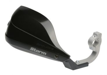 Preview: BARKBUSTERS Storm Hanguads Set Einpunkt-Klemmhalterung-Lenkerende Ø25,4mm Schwarz