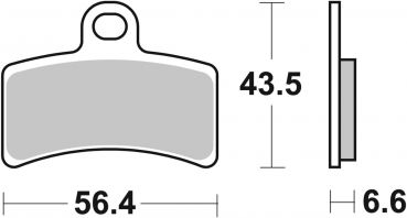 Bremsbelag SBS 815HF Street Ceramic