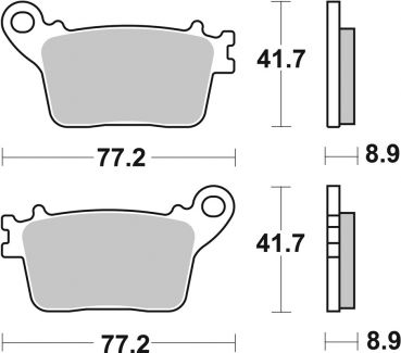 Bremsbelag SBS 834HF Street Ceramic