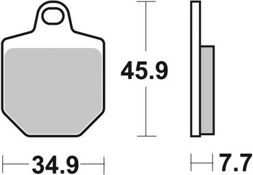 Racing Bremsbelag SBS 843 DC Dual Carbon
