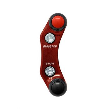 Jetprime MV Agusta F3 F4 Brutale und Rivale Lenkerschalter rechts plug & play für Brembo Racing Bremspumpe Rot