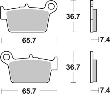 Bremsbelag SBS 861HF Street Ceramic