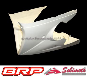 Triumph 675 Daytona 2009-2012 Sebimoto Rennverkleidung 2 tlg. + Höcker geschlossen  Fairing 2 parts + tailsection closed for foam rubber