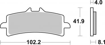 Bremsbelag SBS 901 HS Street Sinter