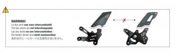 Lightech Fußrastenanlage Honda CBR 1000 RR / SP / SP2 2008-2019 mit klappbaren Rasten