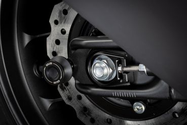 GILLES Tooling AXB Kettenspanner schwarz für Honda CB750 Hornet, CB500F Hornet, NX500, CBR500R Modelljahr 2023-