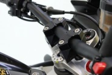 Gilles Lenkerböcke 2DGT verstellbare Lenkerböcke mit ABK-06 schwarz für Aprilia Tuono V4 1100 /Factory/RR und V4R